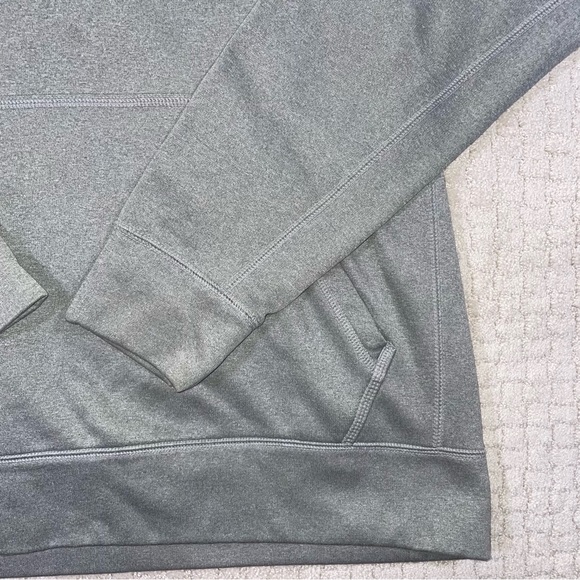 Nike Hoodie Sweater M Gray Therma Fit Pocket Fleece Logo - Picture 4 of 7